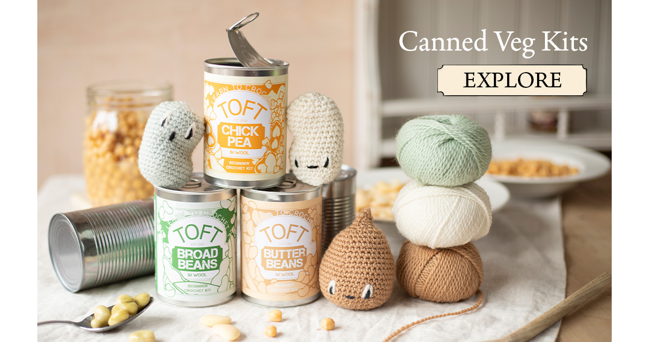 Veg kits crochet in a can TOFT